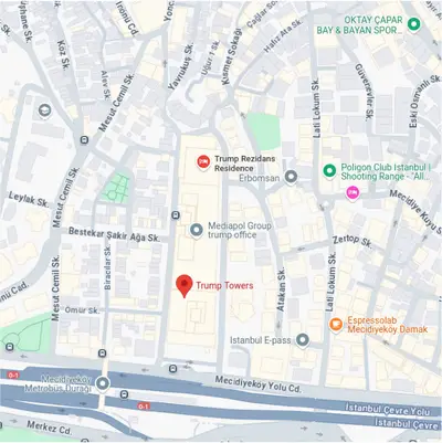 Image de localisation sur la carte